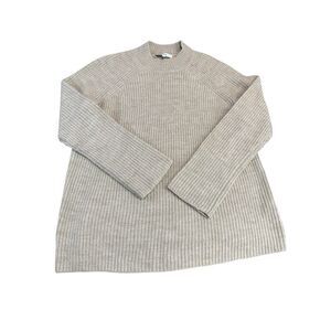 Vince Wool Alpaca Blend Sweater Light Beige Women’s Small Crew Neck